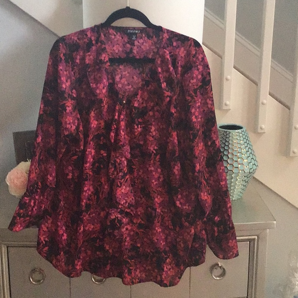 Blouse long sleeve light weight no iron